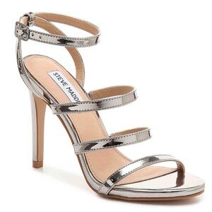 Steve Madden Silver Fauna Heels